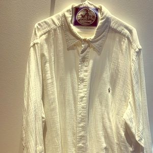 Polo Ralph Lauren Linen Button Down shirt.